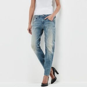 G Star Raw 3d Arc Low-Boyfriend Light Wash